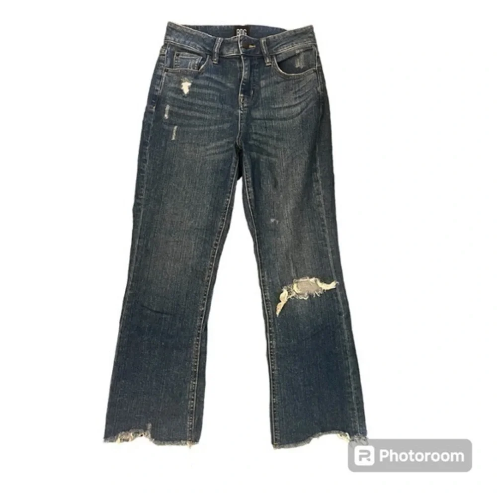 BDG Urban Outfitters High Rise Kick Flare Cropped Jeans Size 25